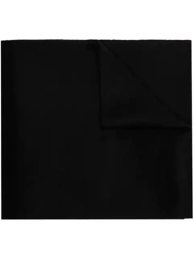 Shop Totême Simone Wool And Cashmere-blend Scarf In Black