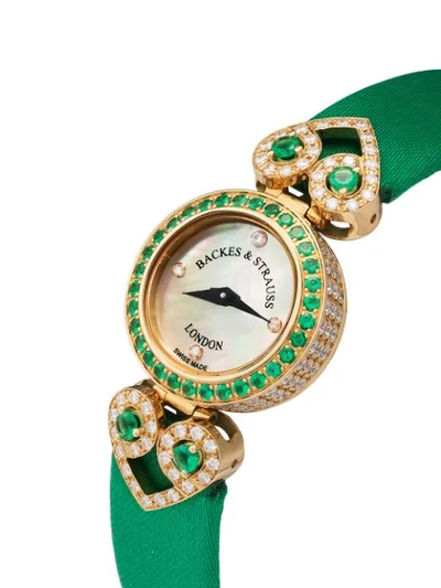 Shop Backes & Strauss Miss Victoria Emerald Green 18mm In White