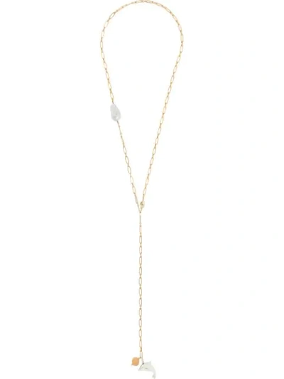 Shop Timeless Pearly Pearl Pendant Necklace In Gold