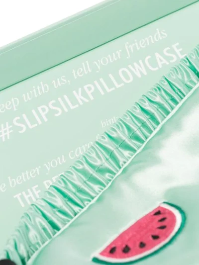 Shop Slip Silk Watermelon-motif Sleep Mask In Green