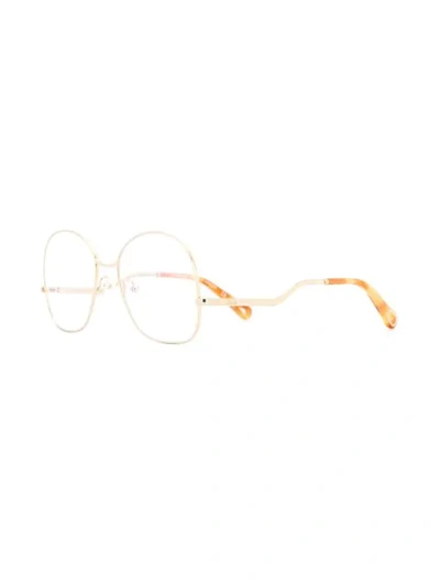 Shop Chloé Palma Glasses In Gold