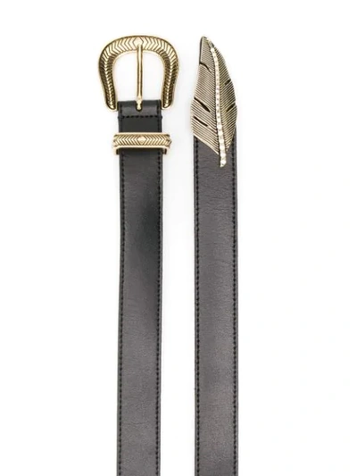 Shop Just Cavalli Western Buckle Belt In Black