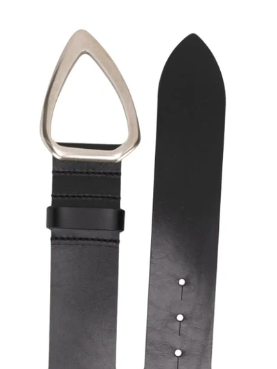 Shop Isabel Marant Linka Leather Belt In Black