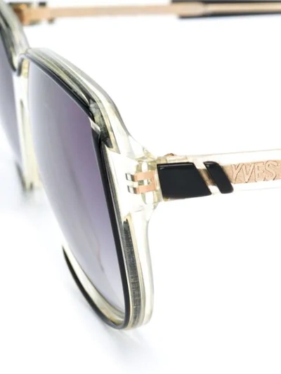 Pre-owned Saint Laurent 1990s Oversized-frame Sunglasses In Black