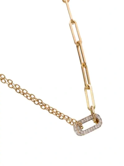 Yvonne Léon 18k Yellow Gold Diamond Link Choker Necklace In Gold