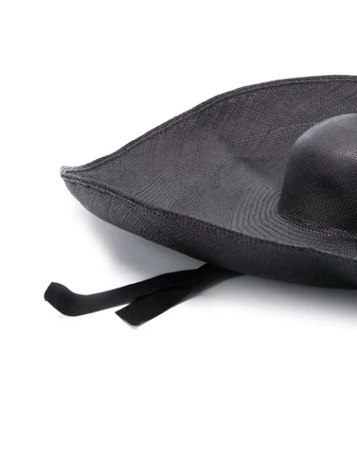 Shop Sensi Studio Extreme Wide Brim Sun Hat In Black