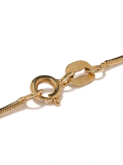Shop Iosselliani 18kt Yellow Gold Black Diamond Lariat Necklace