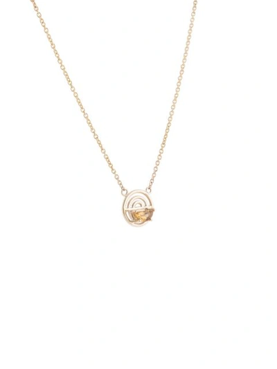 Shop Natalie Marie 9kt Yellow Gold Quartz Mica Necklace