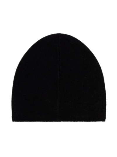 Shop Totême Black Cashmere Beanie Hat