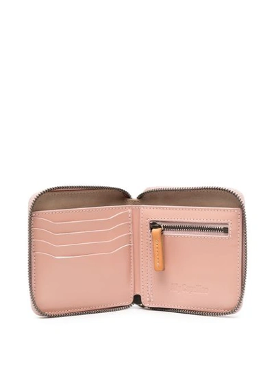 Shop Ally Capellino Logo Embossed Zipped Wallet In Pink