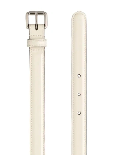 Shop Gucci Interlocking G Buckle Belt In White