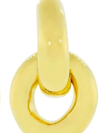 Shop Lizzie Fortunato Mini Link Earrings In Gold
