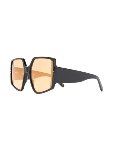 Courrèges Oversized Square Sunglasses In Black