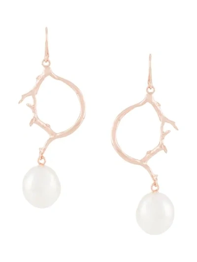 Shop Wouters & Hendrix Reves De Reves Pearl Earrings In Gold