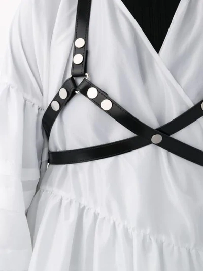 Shop Junya Watanabe Studded Leather Braces In Black