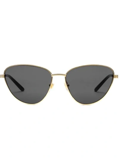 Shop Gucci Cat-eye Sunglasses In Gold