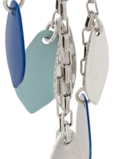 Shop Isabel Marant Multi-pendant Drop Earrings In Silver