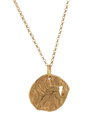 Shop Alighieri Year Of The Dog Necklace In Gold