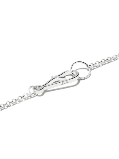 Shop Annoushka 14kt White Gold Diamond Initial X Necklace In 18ct White Gold