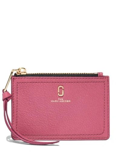 Shop Marc Jacobs The Softshot Zipped Wallet In Pink