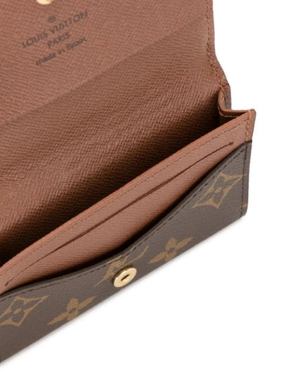 Pre-owned Louis Vuitton 2018  Envelope Card Case In Brown