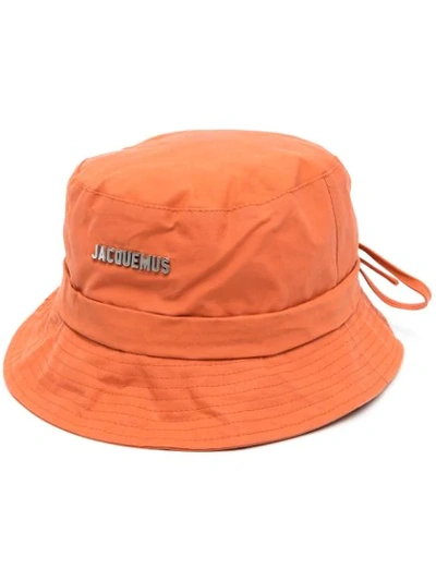 Jacquemus Le Bob Gadjo' Canvas Bucket Hat In Orange | ModeSens