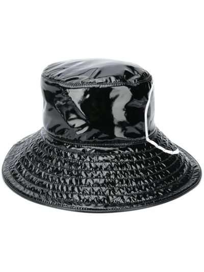 Shop Valentino Vlogo Bucket Hat In Black