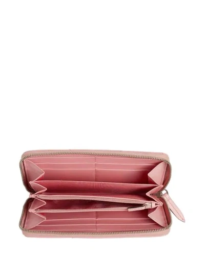 Shop Gucci Gg Marmont Zip-around Wallet In Pink