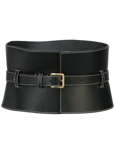 Shop Altuzarra Obie Corset Belt In Black