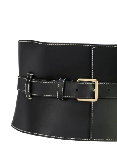 Shop Altuzarra Obie Corset Belt In Black