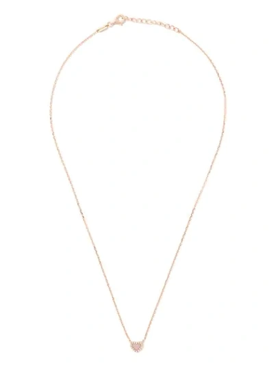 Shop As29 18kt Rose Gold Miami Heart Diamond And Pearl Necklace
