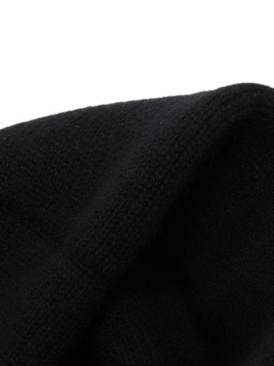 Shop Totême Chunky Knit Snood Scarf In Black