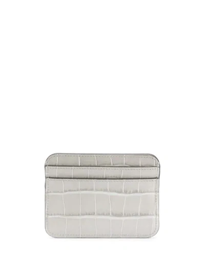Shop Chloé C-logo Wallet In Grey