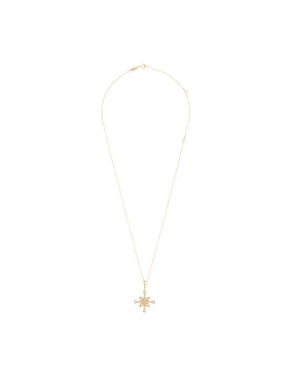 Shop Azlee 24kt Gold Small Compass Necklace