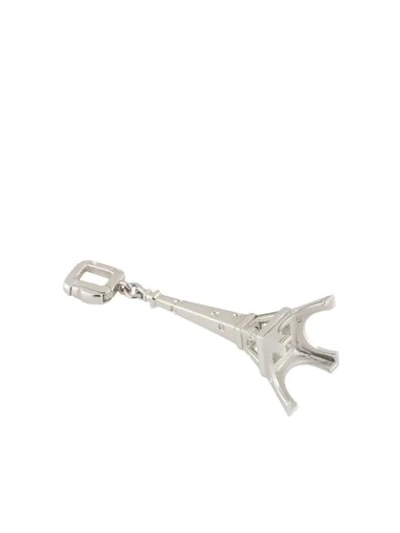 Pre-owned Louis Vuitton  Tour Eiffel Charm In Silver