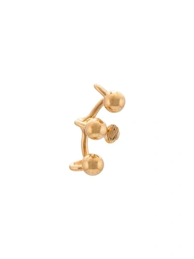 Shop Mugler Ball Earcuff In Gold