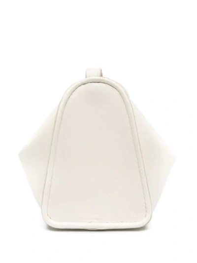 Shop Lemaire Folded Coin Purse In White