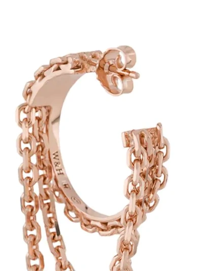 Shop Wouters & Hendrix Reves De Reves Chain Hoop Earrings In Metallic