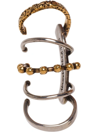 Shop Alexander Mcqueen Ear Cuff Punk In Multicolor