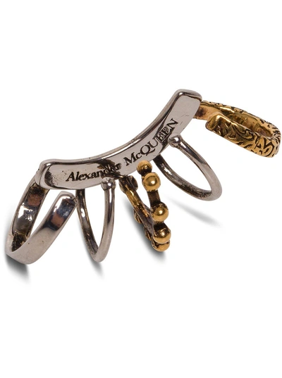 Shop Alexander Mcqueen Ear Cuff Punk In Multicolor