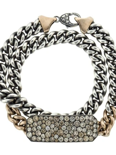 Shop Sylva & Cie 14kt Rose Gold Diamond Ten Table Wrap Bracelet In Rosegold