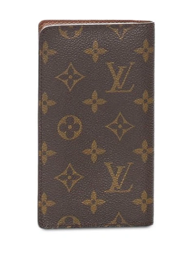 Pre-owned Louis Vuitton 经典logo口袋钱包（典藏款） In Brown