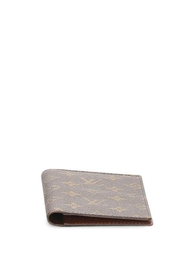 Pre-owned Louis Vuitton 经典logo口袋钱包（典藏款） In Brown