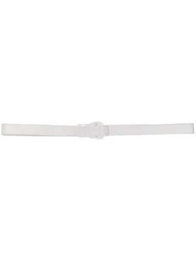 Shop Alyx Transparent Buckle Belt In White