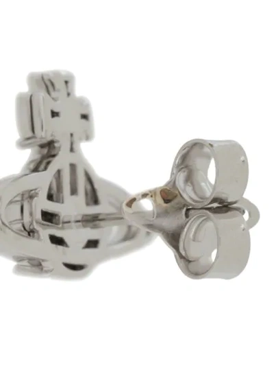 Shop Vivienne Westwood Suzie Stud Earrings In Silver