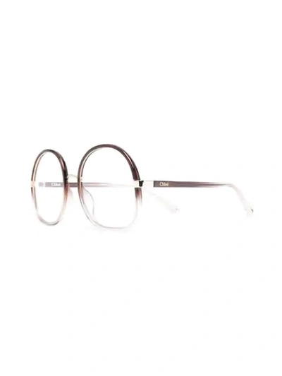 Chloé Gradient-effect Glasses In Neutrals
