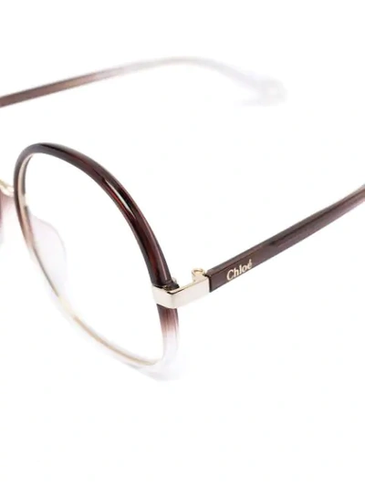Chloé Gradient-effect Glasses In Neutrals