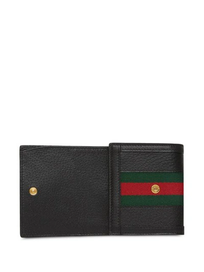 Shop Gucci Ophidia Gg Web Wallet In Black