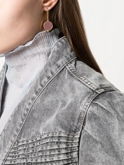 Shop Isabel Marant Julius Stone-drop Earrings In Pink
