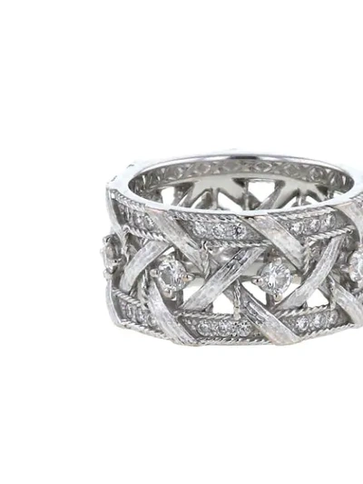 Pre-owned Dior 2010s  White Gold  My  Diamond Ring In Silver